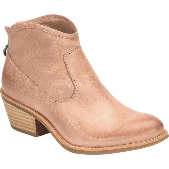 Sofft Shoes - Sofft Womens Aisley Pink Leather Distressed Ankle Boots Shoes NWOB